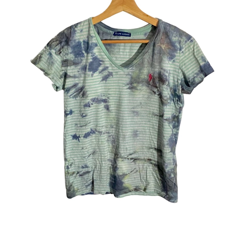 Ralph Lauren Women's Bleached V-Neck T-Shirt